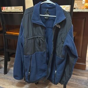 Mens Navy Blue NorthFace jacket